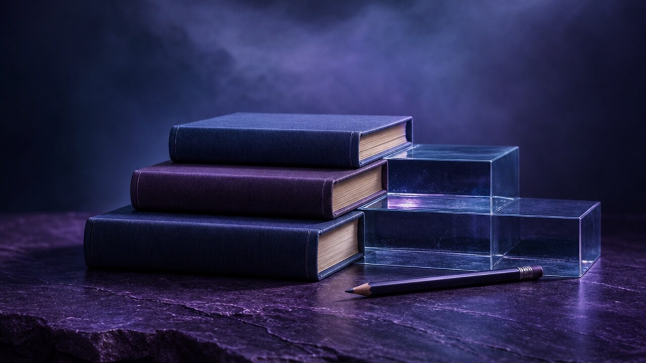 Libros sin texto y escalones de vidrio como concepto de itinerario formativo.
